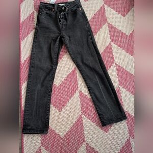 Men's Slim Straight Charcoal Jeans